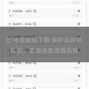 比特派教程下载 保护比特派私钥，警惕信息泄露风险